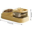Large Dog Bowl | Cats Food Bowls | 2 in 1 Pet Feeders | Water Fountain & Food Container | Automatic Feeder & Waterer | Pet Feeding Supplies