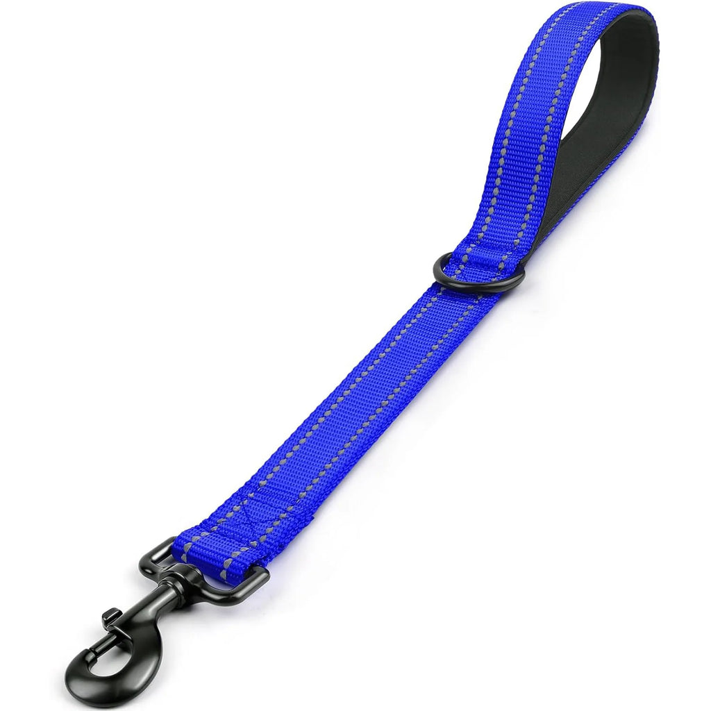 Taglory Short Dog Leash with Traffic Padded Handle | Heavy Duty Nylon Lead for Training & Control | Reflective Threads Pet Leash