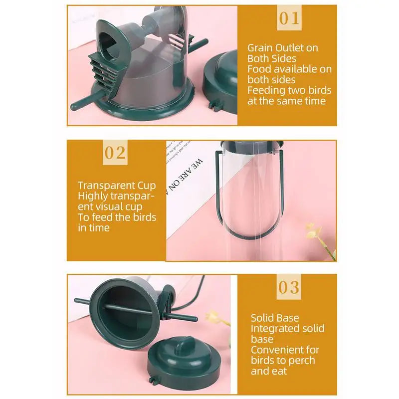 Bird Seed Feeder | Hanging Bird Feeder | Wild Bird Seed Feeder | Garden Paddock Bird Feeding Tool | Pet Supplies For Small Birds
