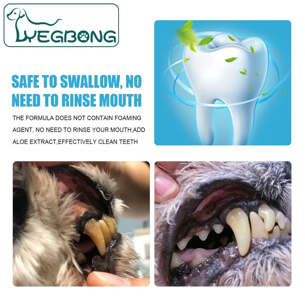 Pet Toothpaste | Cat & Dog Fresh Breath Toothpaste | Non-Harmful Teeth Care | Portable Dog Cleaning Tools | Maintenance Oral Care Device