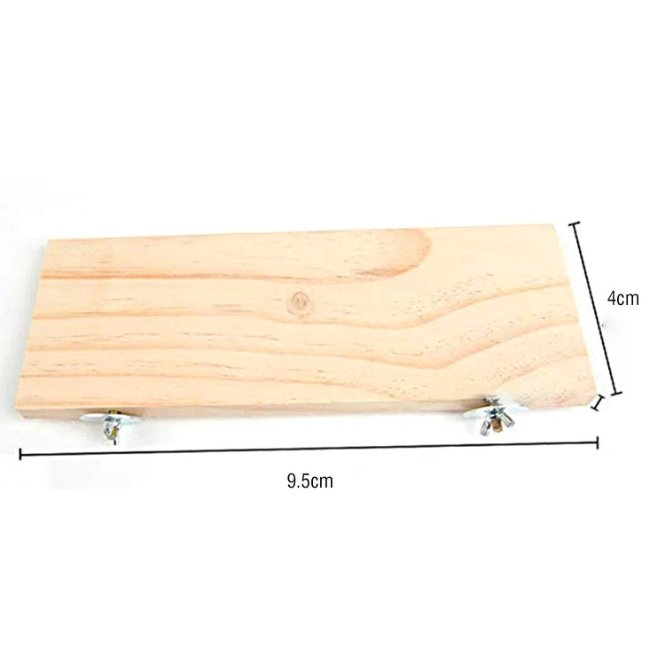 Pet Bird Parrot Wood Platform Stand | Hamster Branch Perches | Cage Pedal Toys | 3 Sizes Pet Supplies