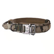 Durable Tactical Dog Collar With Padded Lining, Quick Release Buckle & Control Handle For Small To Large Dogs