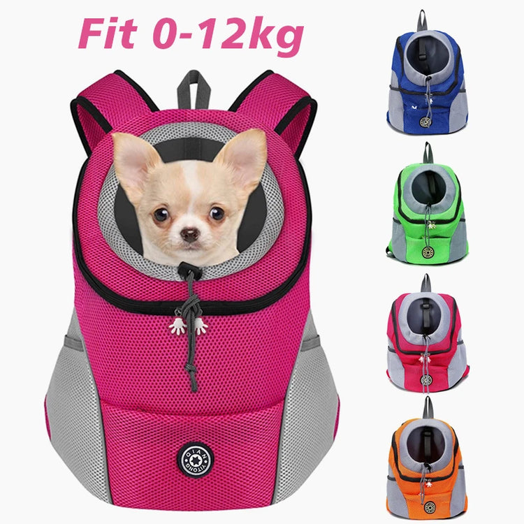 Breathable Dog Carrier Backpack – Travel Pet Bag for Small to Medium Dogs and Cats