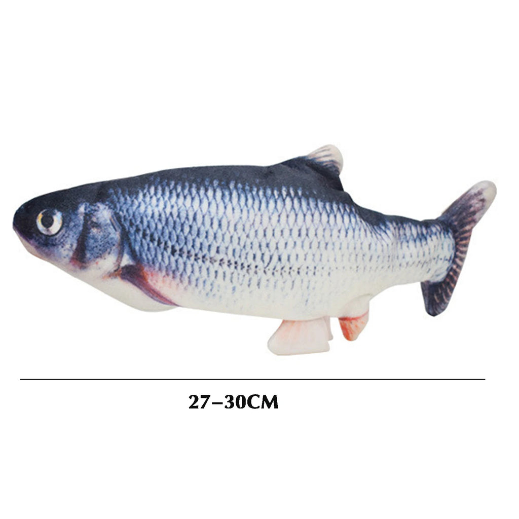 Electric Moving Fish Cat Toy | Realistic Flopping Fish | Dog Toy Plush | Interactive Cat Toy | Electric Wagging Fish | Indoor Cat Exercise | Pet Supplies