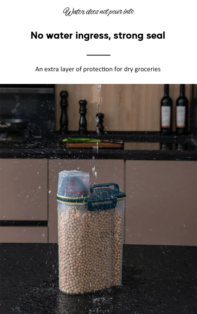 Dog Food Storage Bucket Pet Food Grain Storage Tank Kitchen Storage Rice Box Cat Food Grain Sealed Jar Dog Cat Accessories