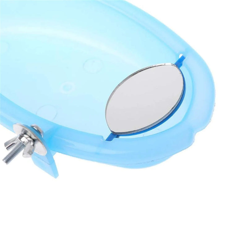Bird Water Bath Tub For Pet Cage Hanging Bowl Parrot Parakeet Bird Bath+Mirror Birdbath