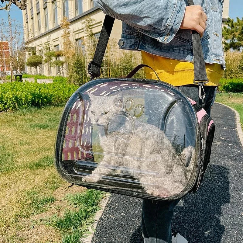 Cat Carrier Bag | Outdoor Pet Shoulder Bag | Portable Travel Carrier for Small Dogs and Cats