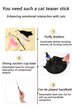 Cat Teaser Toy | Interactive Bell & Feather Wand | Suction Cup Pole | Long Flexible Cat Wand | Exciting Cat Play Toy | Cat Feather Toy | Pet Supplies