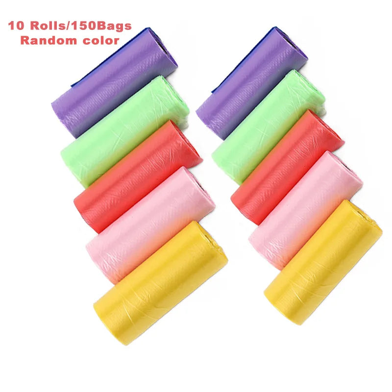 10 Rolls Dog Poop Bags – 15 Bags Per Roll, Portable Outdoor Pet Waste Cleanup Bags