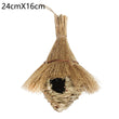 Natural Grass Egg Bird Nest – Handwoven Hanging Bird Cage House for Parrots & Small Birds | Outdoor Decorative Shelter