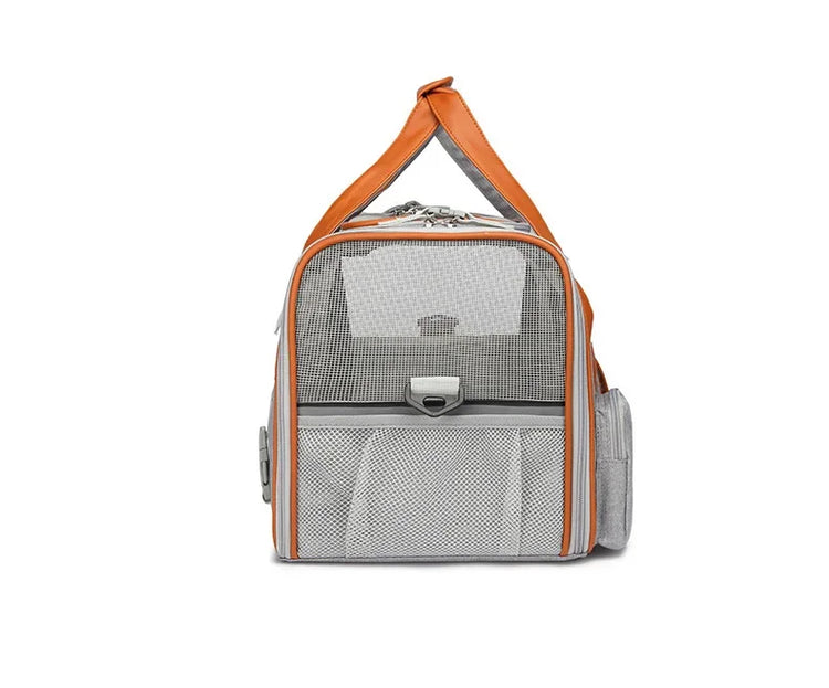 Crossbody Dog Bag – Pet Backpack | Multipurpose Solid Color Shoulder Carrier - Cats/Dogs | Breathable, Portable & Travel-Friendly