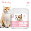 Skin & Coat Cat Chews | Omega 3, Vitamin E, Biotin Supplements | Healthy Skin & Glossy Coat | Anti-Shedding Support | Salmon Flavor