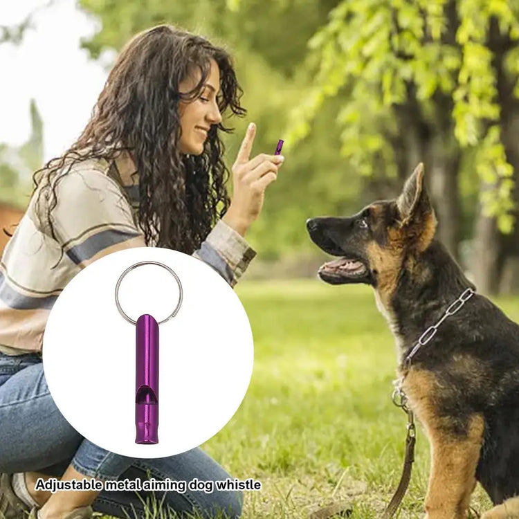 Ultrasonic Dog Training Whistle – Adjustable Frequency for Recall & Bark Control
