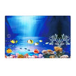 3D Aquarium Background Poster – Double-Sided Ocean Plant Design Fish Tank Sticker Decor
