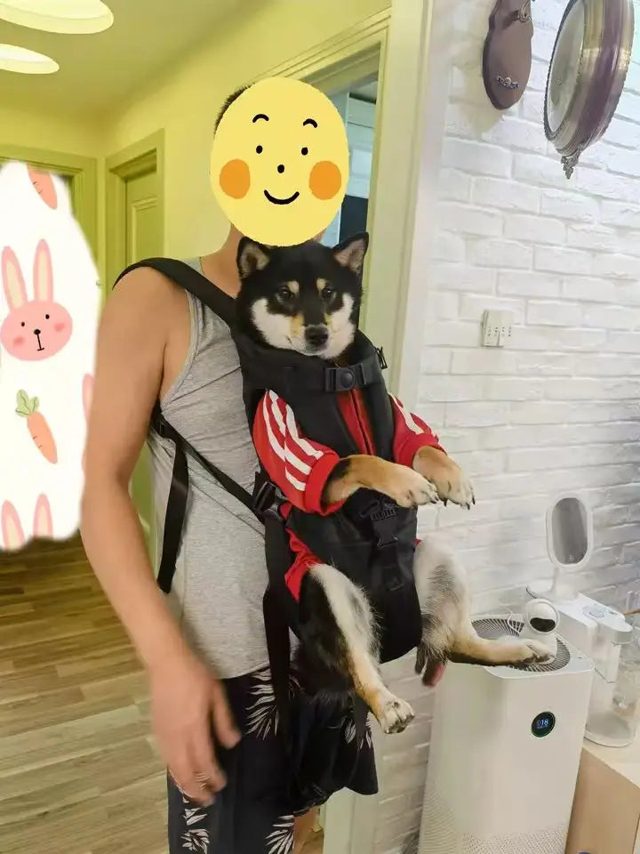Chest Pet Bag Large Dog Backpack – Convenient and Comfortable Carrier for Medium Breeds