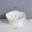 Cat Food Bowl | Ceramic Elevated | Cats/Small Dogs | Slow Feed Bowls | Anti-Choking Eating Feeders | Anti-Gulping Puppy Supplies