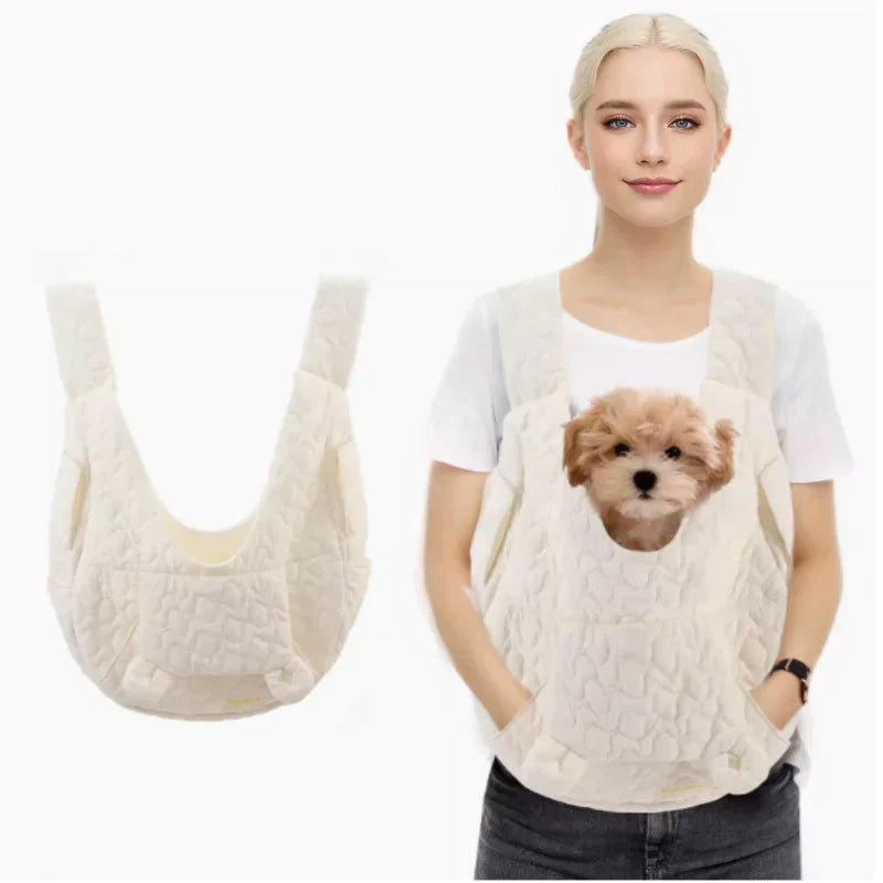 Waterproof Windproof Pet Chest Bag – Breathable Dog and Cat Carrier Backpack for Small Pets