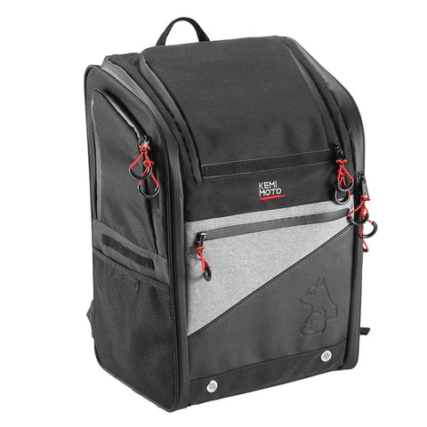 Motorcycle Pet Carrier Backpack – Foldable Dog/Cat Bag for Touring & Street Bikes, 44L Capacity
