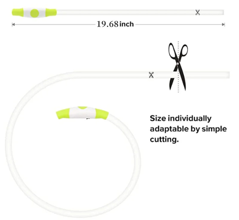 LED Luminous Dog Collar USB Charging Flashing Glowing Safety Anti-Lost Collar for Cats and Dogs          Ask ChatGPT