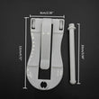 Bird Food Holder Clip | Parrot Cage Feeding Tool | Fruit & Cuttlebone Clamp for Birds & Rodents | White Plastic Pin Clip