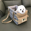 Portable Dog Car Seat Booster for Small Dogs and Cats – Soft, Comfortable Travel Carrier with Safety Straps