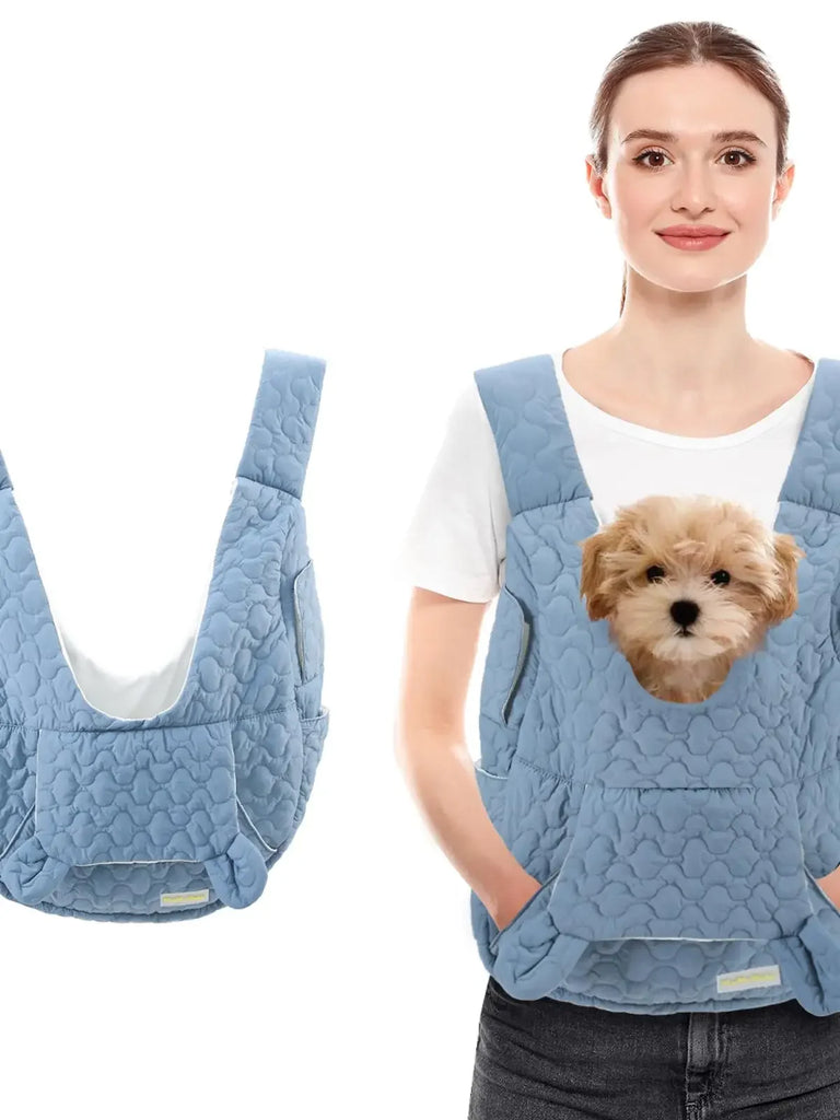 Waterproof Windproof Pet Chest Bag – Breathable Dog and Cat Carrier Backpack for Small Pets