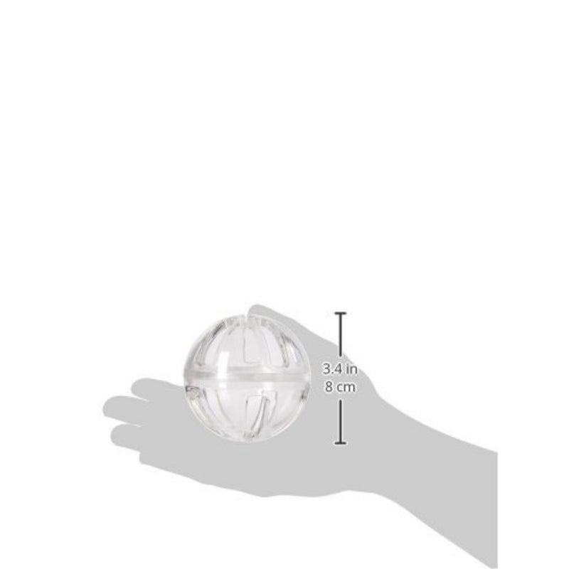 Bird Parrot Feeder Toy | Foraging Bell Chain Ball | Cage Hanging Chew Toy | Plastic Feeding Accessory for Pet Birds