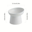 Ceramic Raised Cat Food Bowls | Tilted Elevated Cat Food Bowl Stress Free Backflow Prevention | Microwave Safe Dishwasher