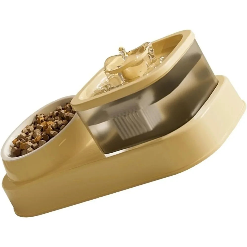 Large Dog Bowl | Cats Food Bowls | 2 in 1 Pet Feeders | Water Fountain & Food Container | Automatic Feeder & Waterer | Pet Feeding Supplies