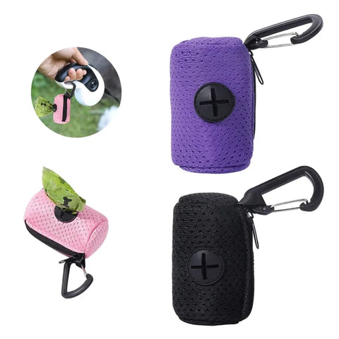 Portable Dog Poop Bag Dispenser – Stylish Pet Waste Bag Holder for Clean Walks