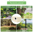 Wood Bird Nest Box | Breeding House with Perch for Parakeets & Small Birds | Decorative Cage Accessory for Indoor & Outdoor Use