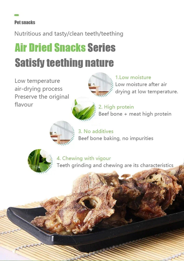 New Dog Snacks Food Tooth Cleaning Bones Low Temperature Baking Crispy Not Hurt Stomach Low Moisture High Protein Pet Snacks