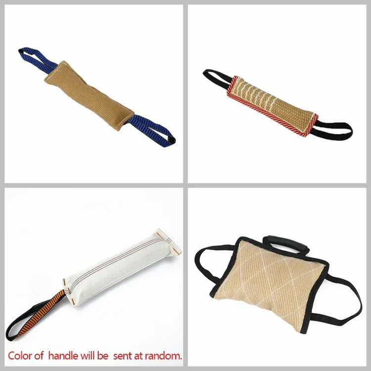 Dog Training Bite Tug Pillow Sleeve with 2 Rope Handles – Durable Chewing Toy for Malinois, German Shepherd, Rottweiler
