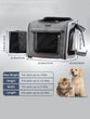 Multifunctional Soft-Sided Dog Bike Basket – Expandable Pet Carrier Backpack with 4 Open Doors