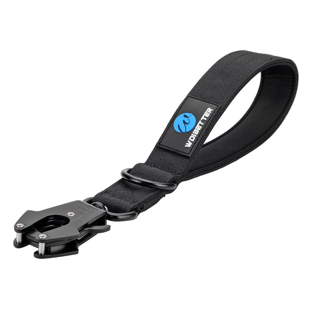 Short Padded Traffic Lead for Dogs – Heavy-Duty Nylon Leash with Quick Release Clip