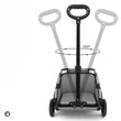 Foldable Small Pet Stroller with 4 Wheels – Breathable Dog and Cat Carrier Cart for Puppies and Kittens
