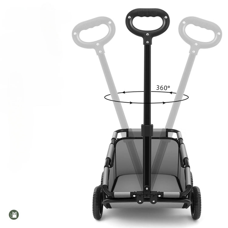 Foldable Small Pet Stroller with 4 Wheels – Breathable Dog and Cat Carrier Cart for Puppies and Kittens