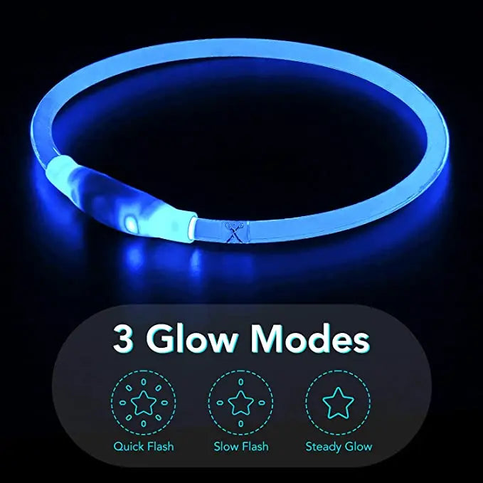 LED Luminous Dog Collar USB Charging Flashing Glowing Safety Anti-Lost Collar for Cats and Dogs          Ask ChatGPT