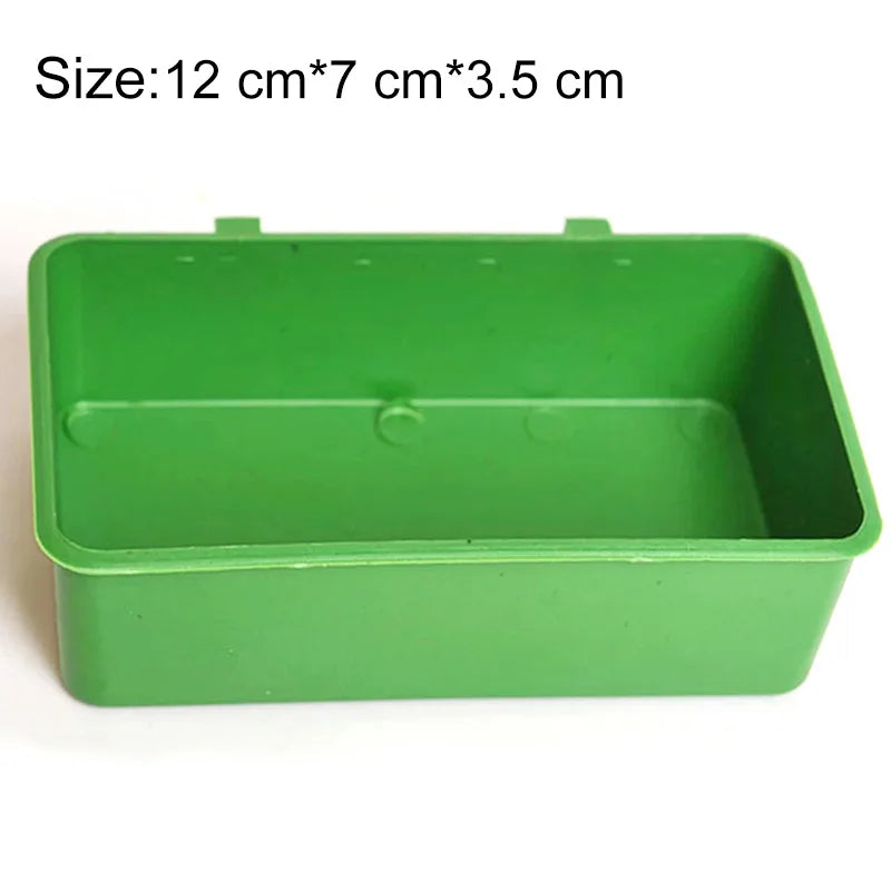 Hanging Bird Bath Tub | Small Parrot Cage Bowl | Plastic Bird Shower for Parakeets Budgies Cockatiels Pet Bird Cage Accessories
