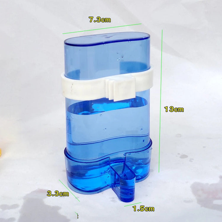 Bird Water Feeder | Automatic Acrylic Dispenser for Parrot, Canary & Parakeet | No-Mess Cage Mount Water Bottle | Drinking Accessory for Birds