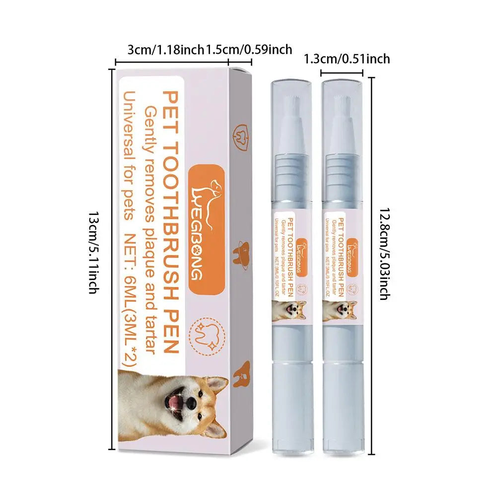 Pet Teeth Cleaning Gel Pen for Dogs and Cats – Oral Care, Breath Freshener, Tartar & Stain Remover