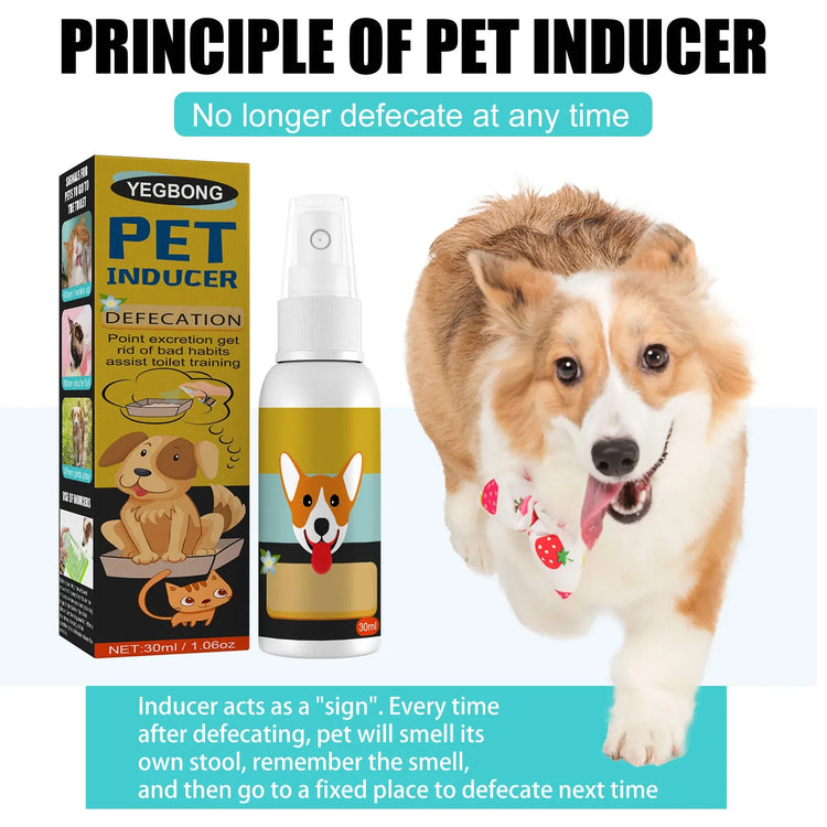Dog & Cat Potty Training Spray – Pet Toilet Training Aid for Puppies, Kittens & Indoor/Outdoor Use