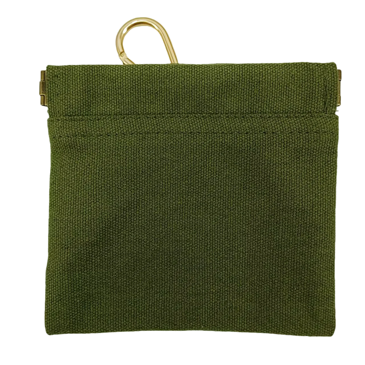 Canvas Dog Treat Bag – Portable Outdoor Training Snack Pouch with Automatic Closure