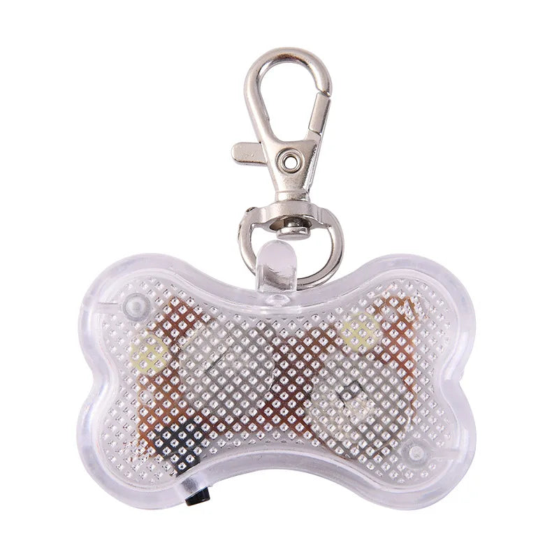 LED Luminous Dog Tag Pendant – Glow in the Dark Safety Collar Accessory for Dogs and Cats