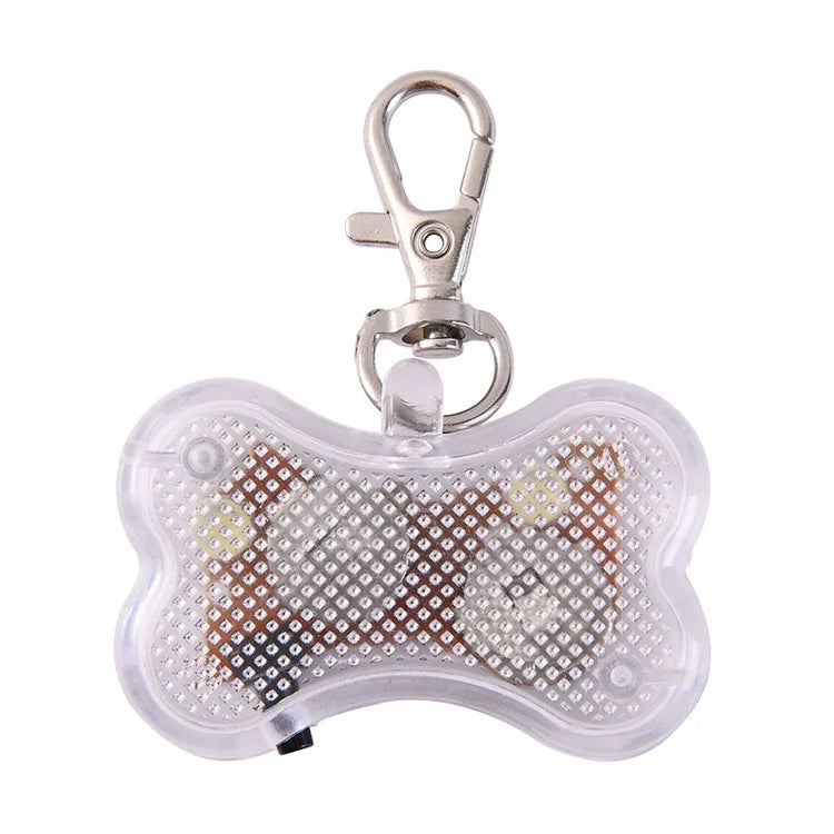 LED Luminous Dog Tag Pendant – Glow in the Dark Safety Collar Accessory for Dogs and Cats