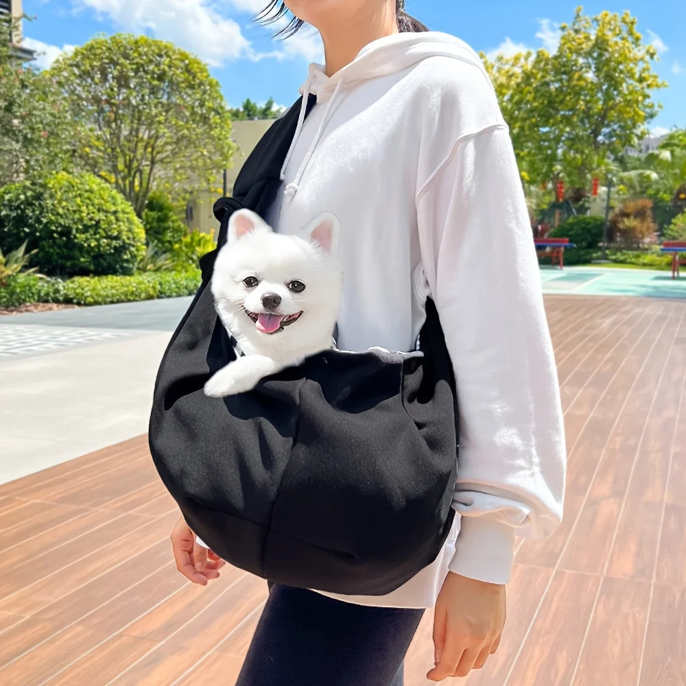 Portable Pet Shoulder Sling Carrier – Breathable Travel Bag for Small Dogs & Cats up to 7.5kg