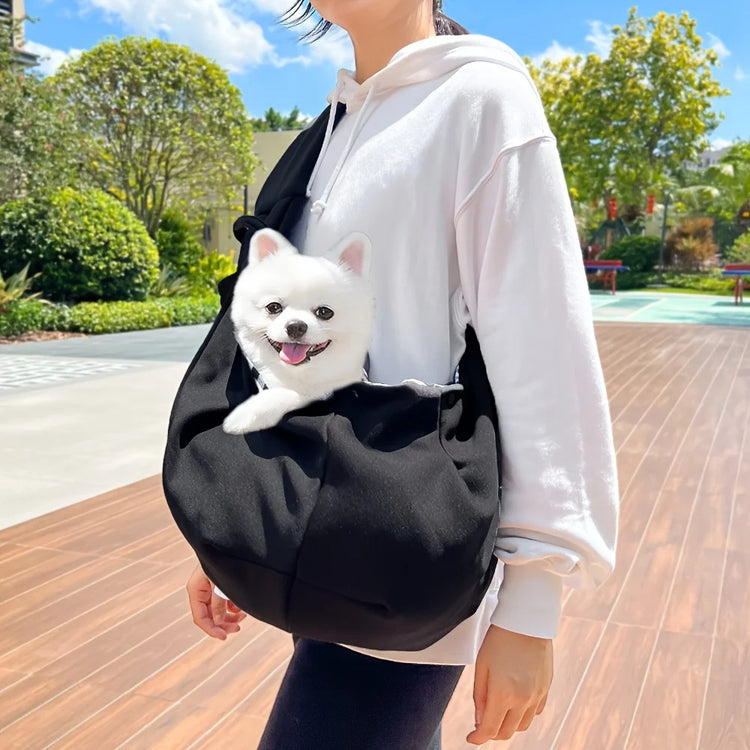 Portable Pet Shoulder Sling Carrier – Breathable Travel Bag for Small Dogs & Cats up to 7.5kg