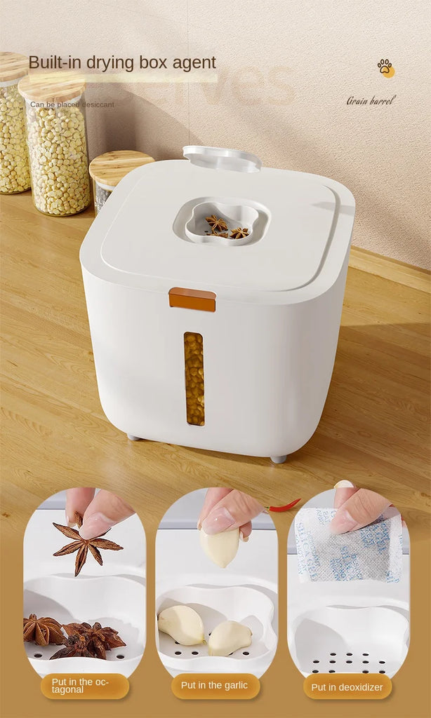 Large Pet Food Storage Barrel – Airtight & Moisture-Proof Container for Dog, Cat & Small Animal Food