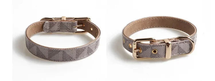 Luxury PU Leather Dog Collar – Adjustable, Breakaway, Stylish & Durable