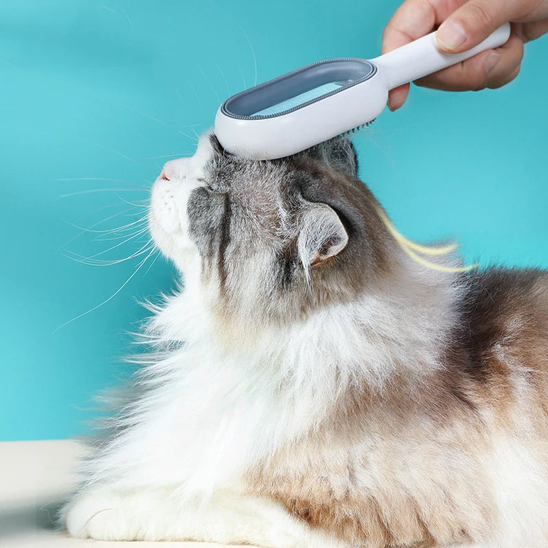 Clean Cat Dog Hair Removal Comb | Pet Grooming Brush | Wipes-Ready Brush for Cats/Dogs | Katten Accessories